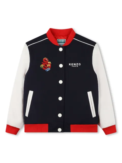 Kenzo Kids جاكيت بومبر مطرز بشعار الماركة