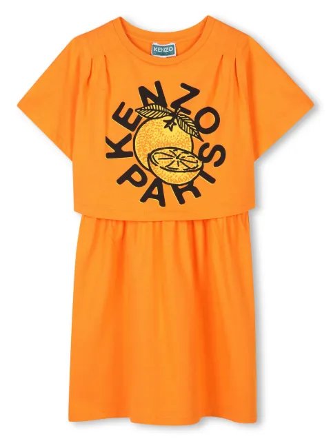 Kenzo Kids logo-print dress