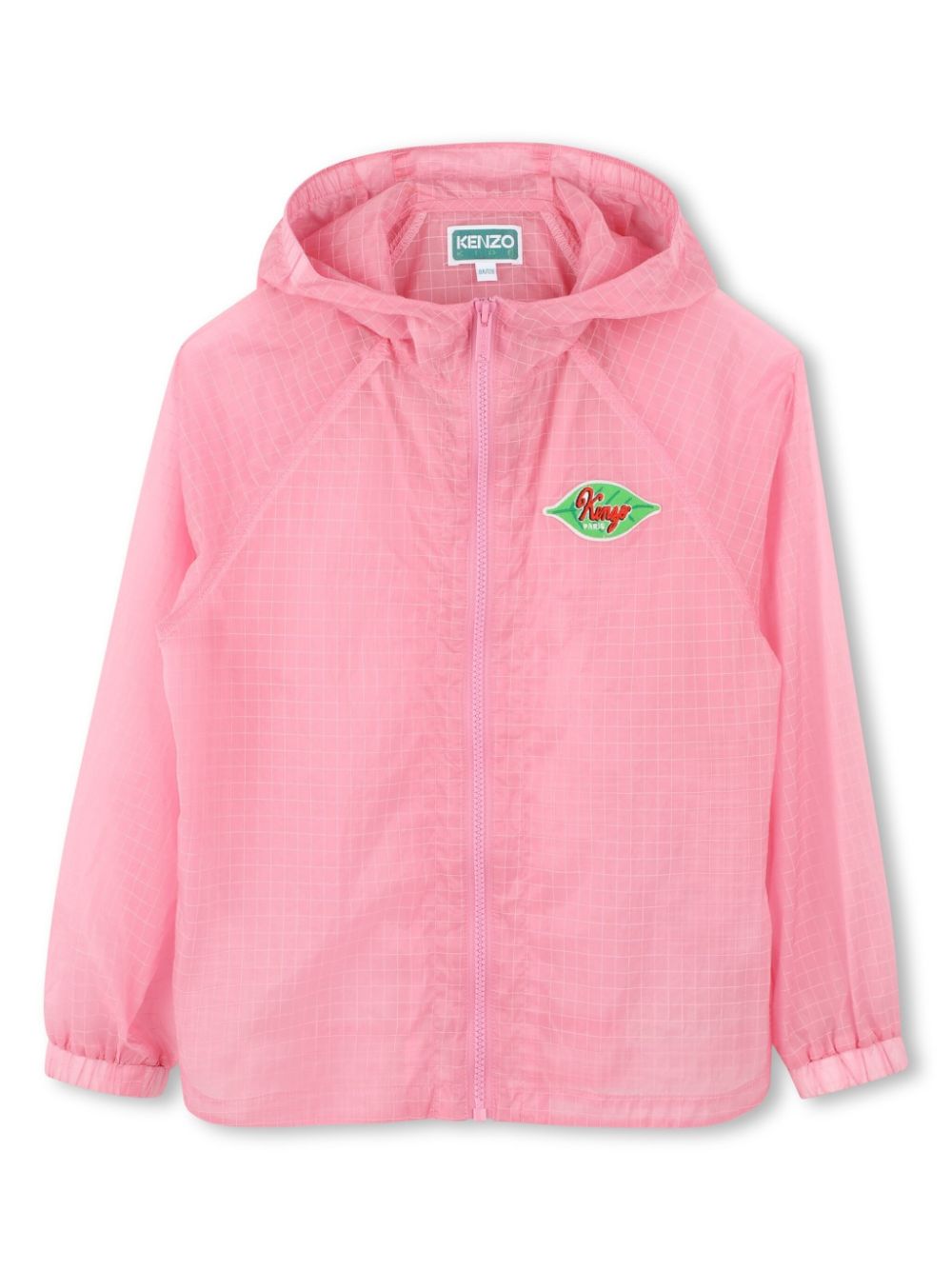 Kenzo Kids logo-embroidered widbreaker - Pink