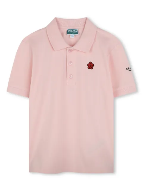 Kenzo Kids Boke Flower-patch polo shirt