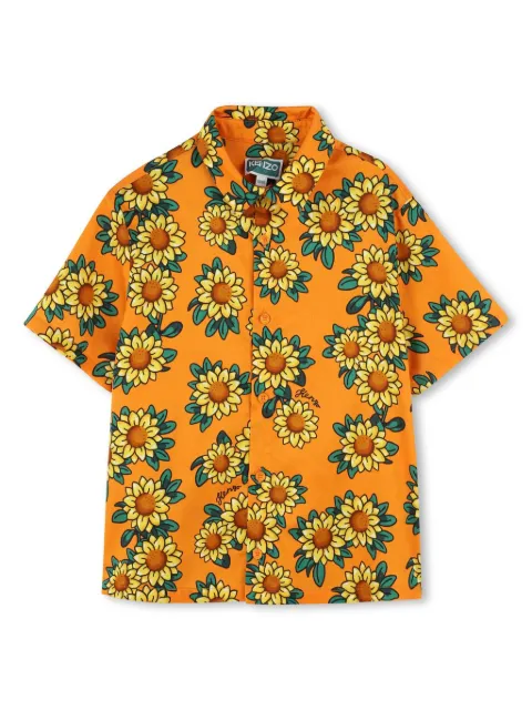 Kenzo Kids sunflower-print shirt