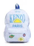 Kenzo Kids printed backpack - Blue