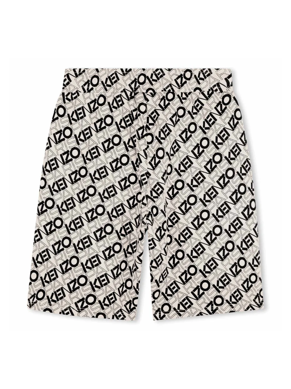 Kenzo Kids Trainingsshorts met logoprint - Beige