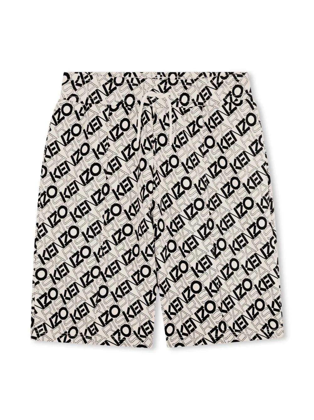 Kenzo Kids Trainingsshorts met logoprint Beige