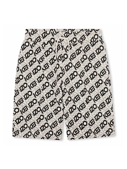 Kenzo Kids logo-print track shorts