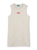 Kenzo Kids patterned-jacquard dress - Neutrals