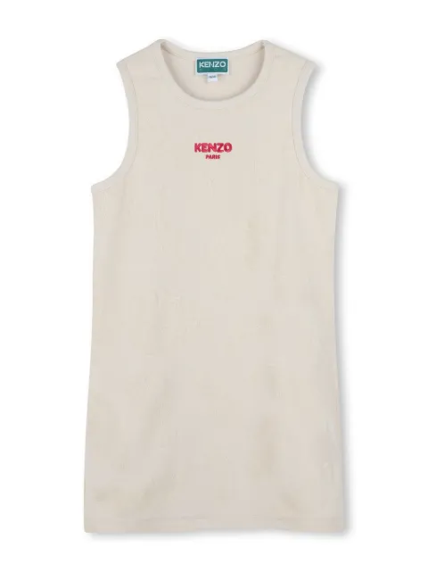 Kenzo Kids patterned-jacquard dress