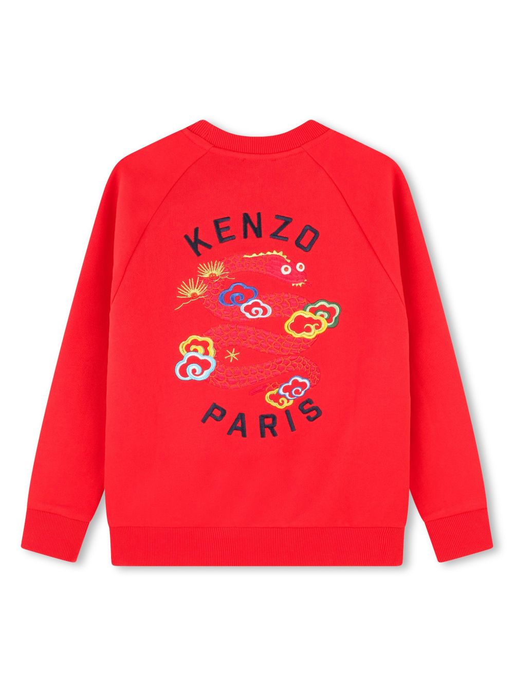 Kenzo Kids Sweater met geborduurd logo - Rood