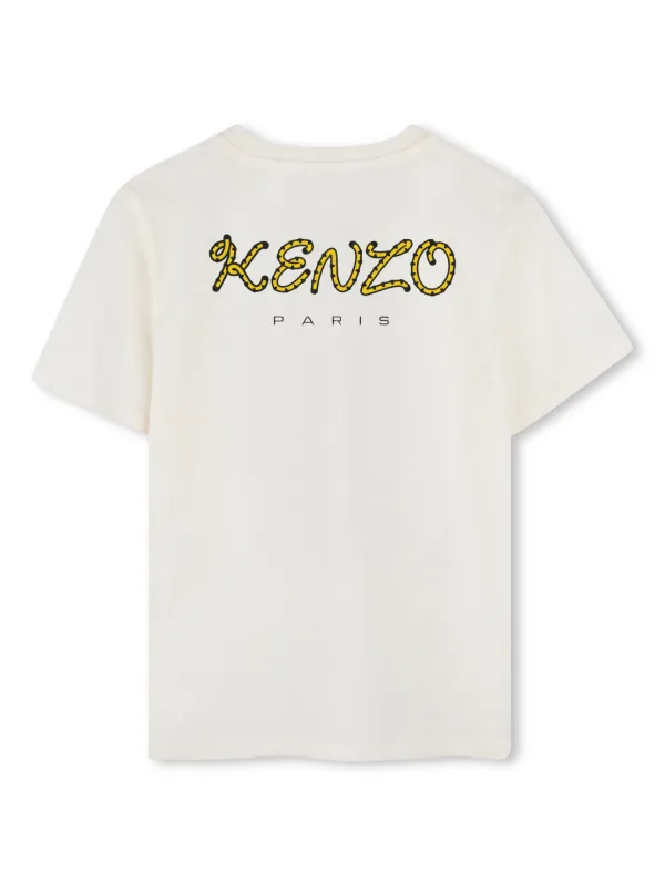 ◆送料・関税込み◆KENZO エンブロイダリー Tシャツ Kenzo Kids エンブロイダリー Tシャツ | ホワイト | FARFETCH JP