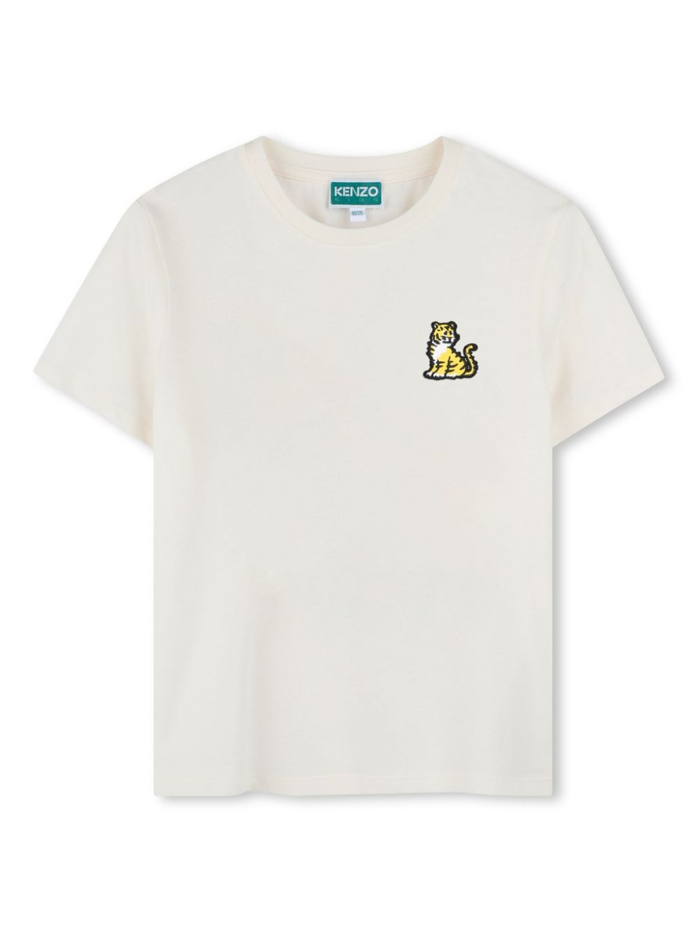 Kenzo Kids embroidered-motif T-shirt - White