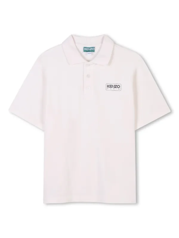 Kenzo Kids logo-print Polo Shirt | White | FARFETCH