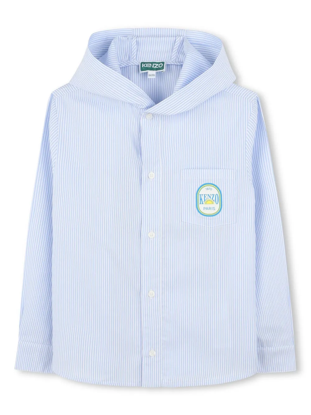 Kenzo Kids hooded shirt | Blue | Image 1
