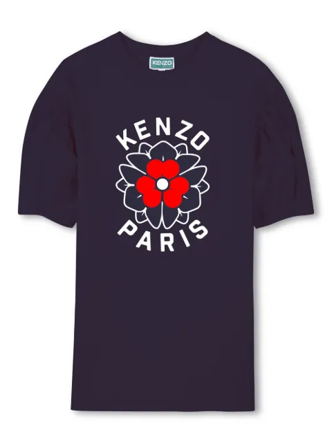Kenzo Kids vestido con logo estampado