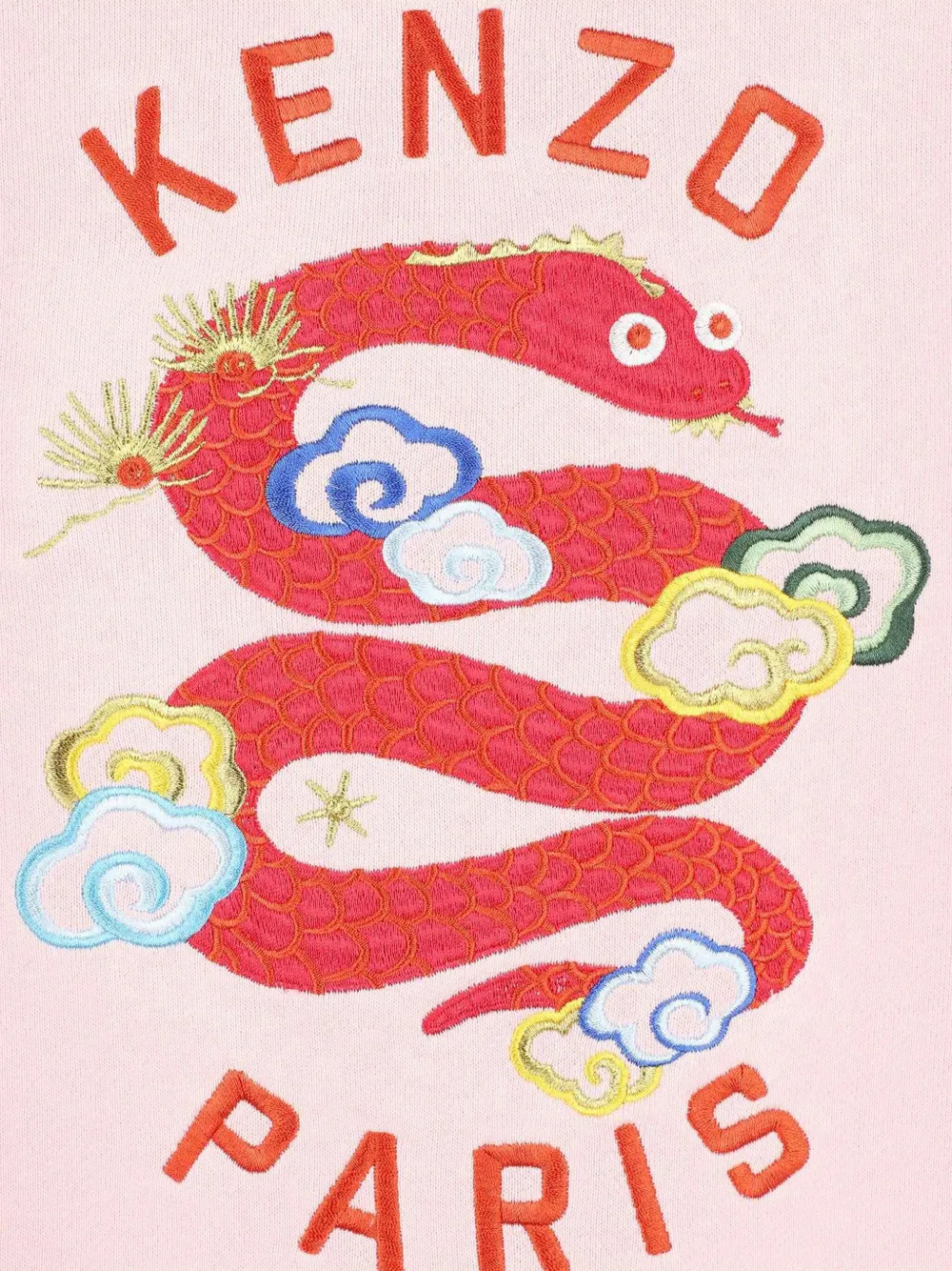 Kenzo Kids Jurk met geborduurd logo Roze