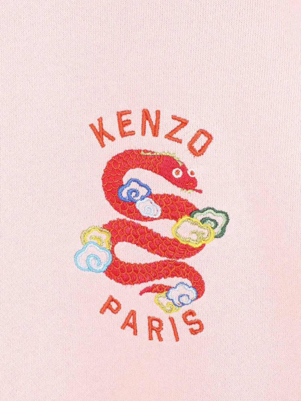Kenzo Kids Jurk met geborduurd logo Roze