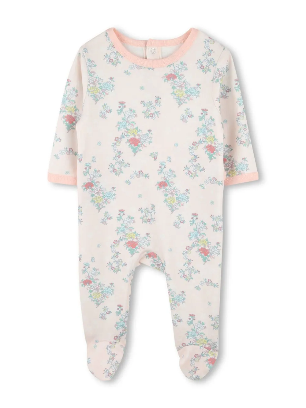 Kenzo Kids Pyjama muts en slabbetje met bloemenprint Wit