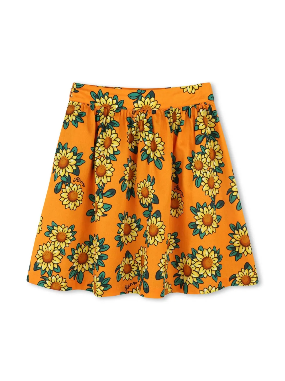 Kenzo Kids Rok met bloemenprint Oranje