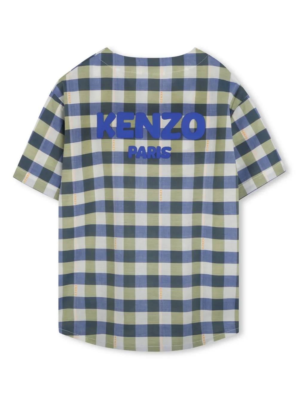 Kenzo Kids Shirt met logoprint - Blauw