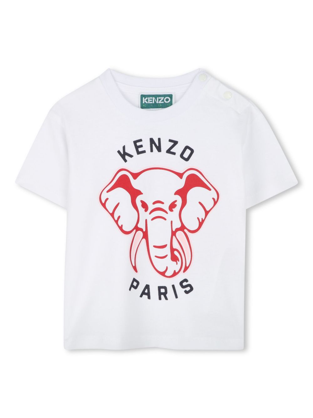 Kenzo Kids T-shirt met logoprint Wit