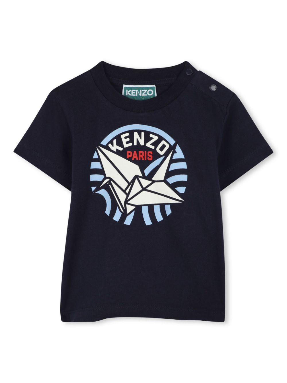 Kenzo Kids graphic print t-shirt - Blue