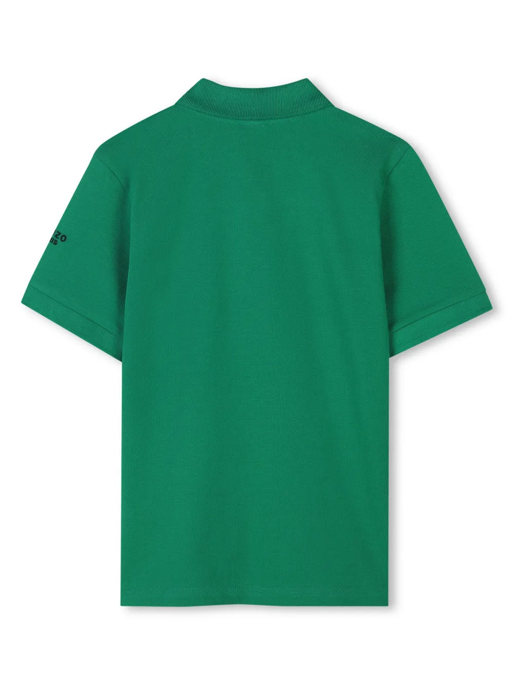 Kenzo Kids Poloshirt met Boke Flower-patch - Groen