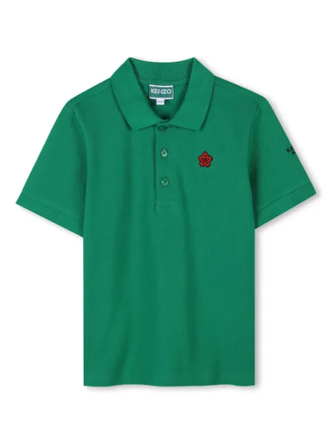 Kenzo Kids Camisa polo com patch Boke Flower