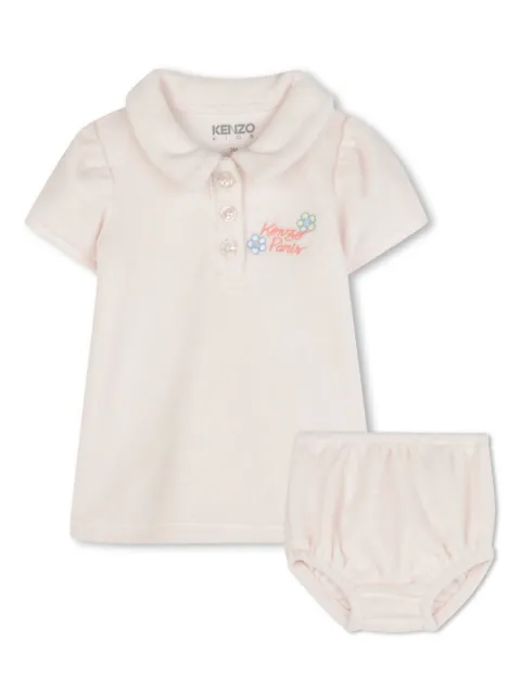 Kenzo Kids Kleid mit Logo-Print