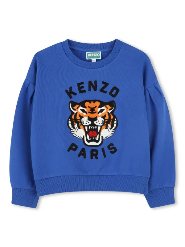 Kenzo Kids Festive Sweatshirt Blue FARFETCH VN