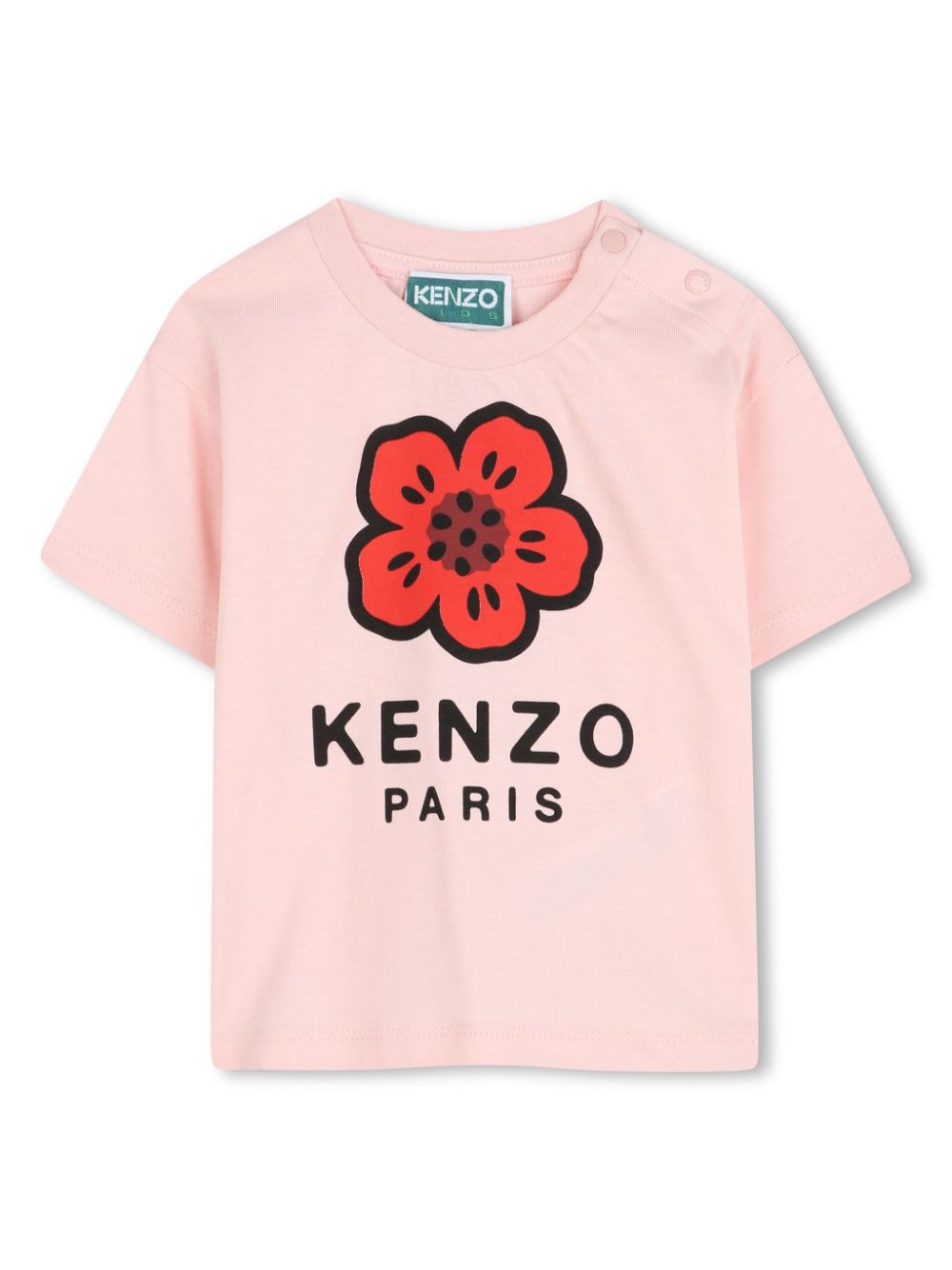 Kenzo Kids T-shirt met logoprint Roze