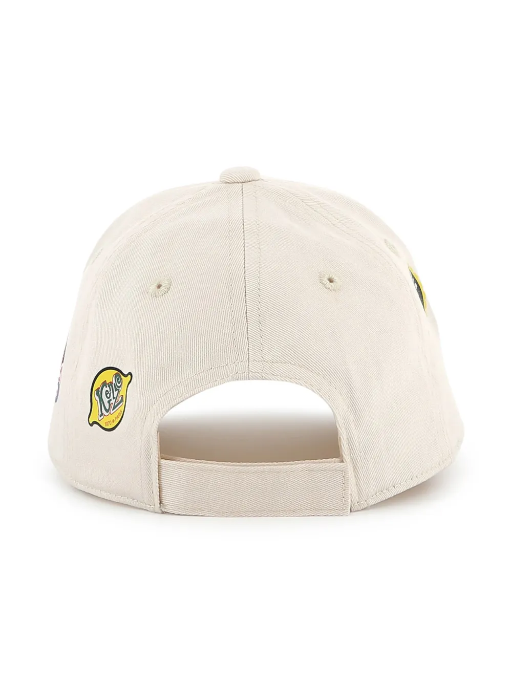 Kenzo Kids Katoenen pet met logopatch Beige