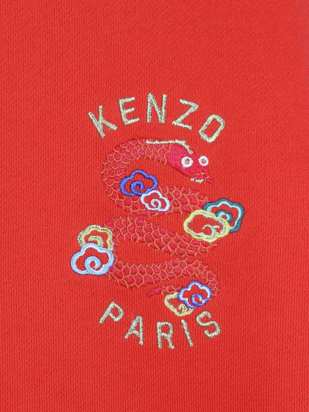 Kenzo Kids Jurk met geborduurd logo Rood
