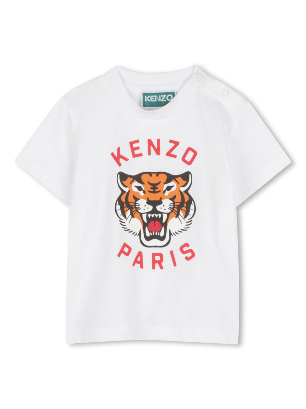 Kenzo Kids T-shirt met grafische print Wit