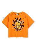 Kenzo Kids organic cotton T-shirt - Orange