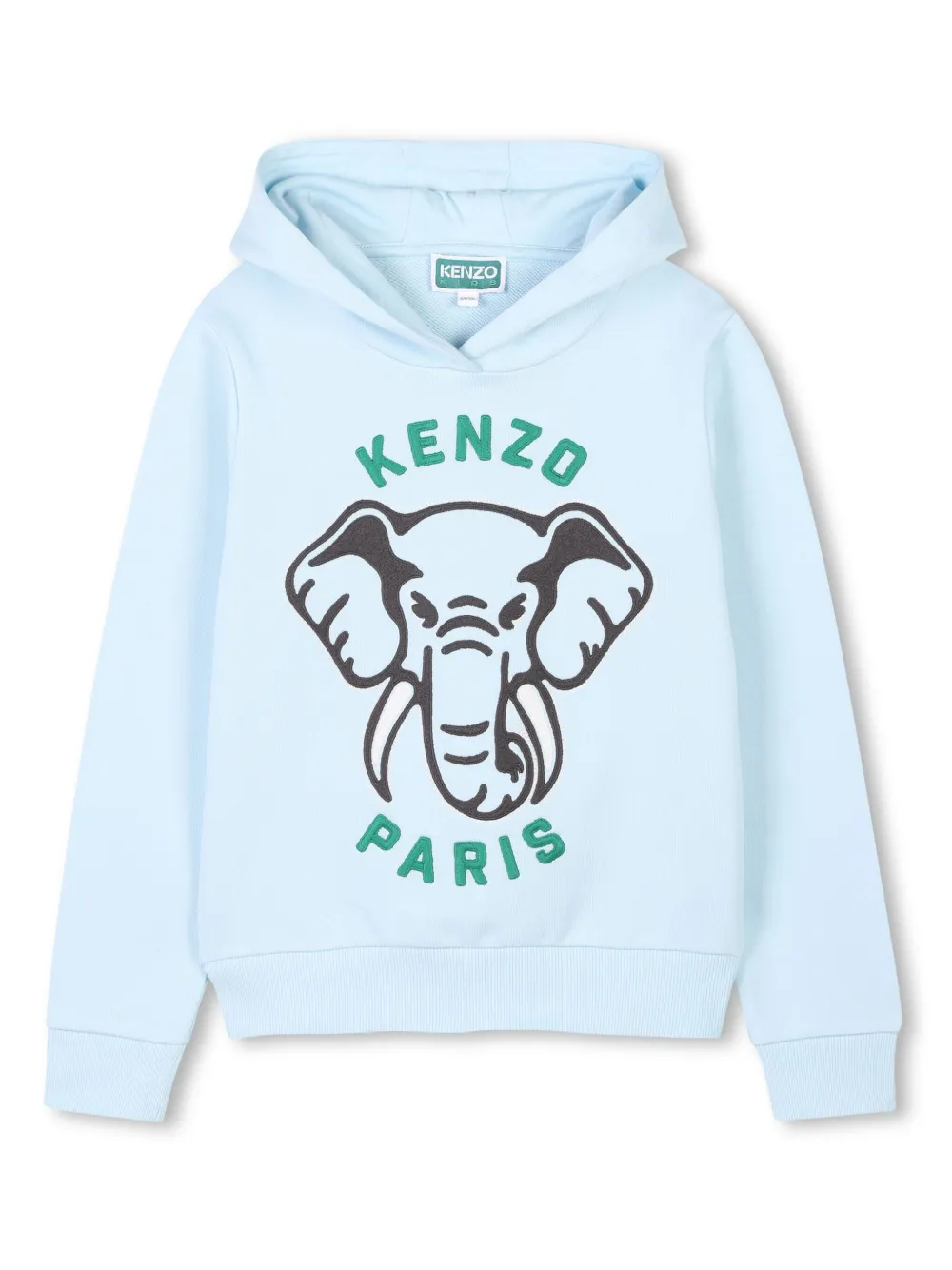 Kenzo Kids Hoodie met logoprint Blauw