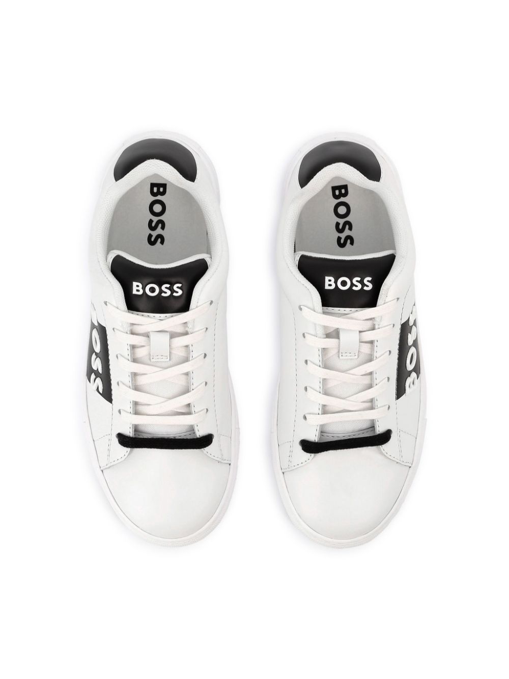 BOSS Kidswear logo-embossed sneakers White