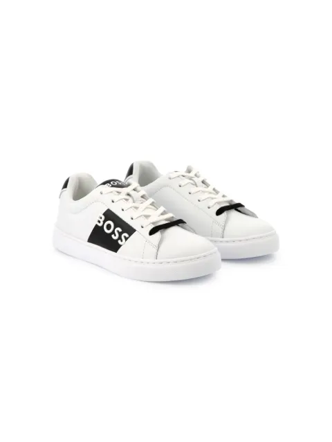 BOSS Kidswear tenis con logo en relieve