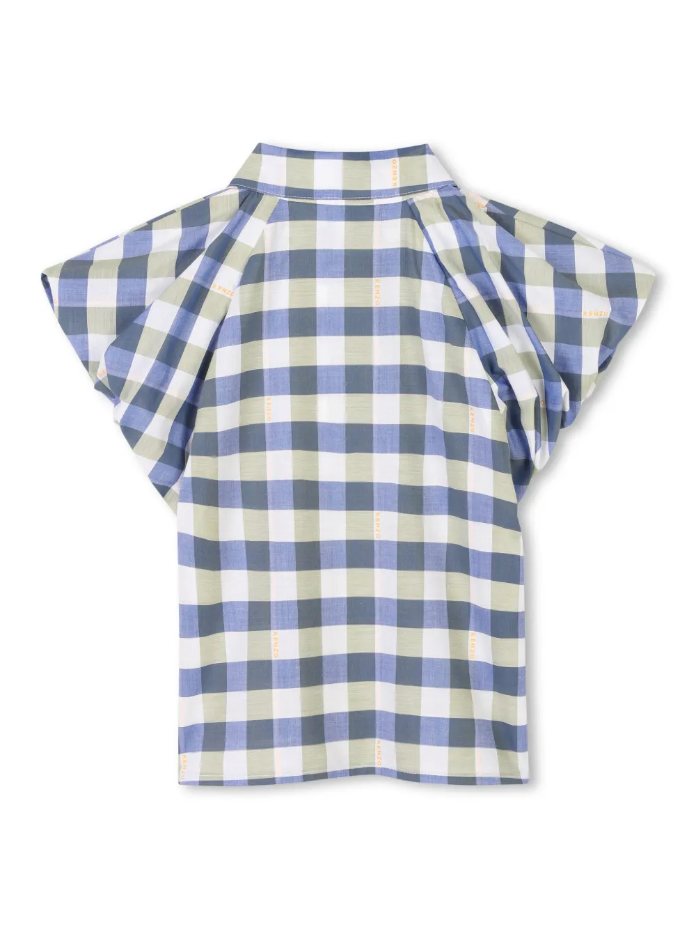 Kenzo Kids Geruit shirt - Blauw