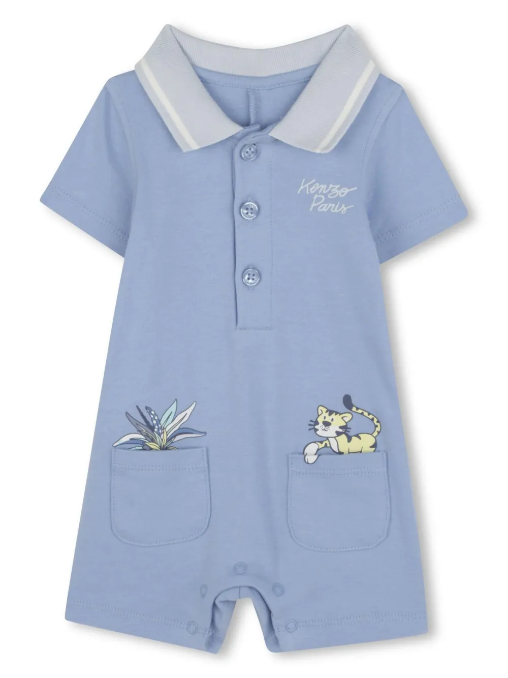 Kenzo Kids Babypakje met tijgerprint Blauw