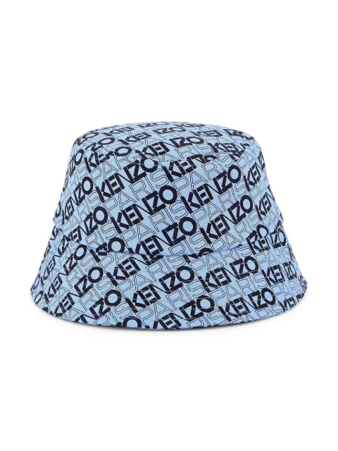 Kenzo Kids all-over logo print bucket hat