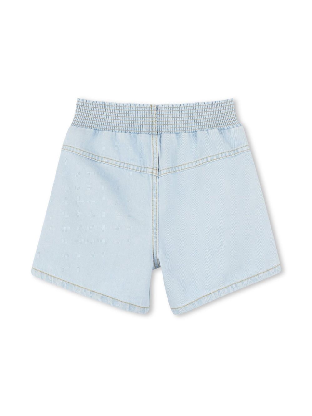 Kenzo Kids Spijkershorts met logopatch - Blauw