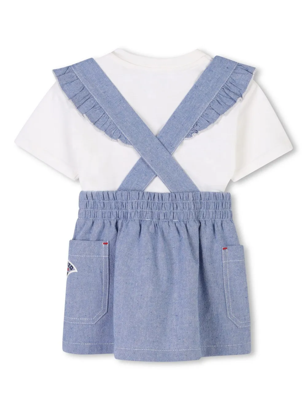 Kenzo Kids Twee Pinafore katoenen rokken - Blauw