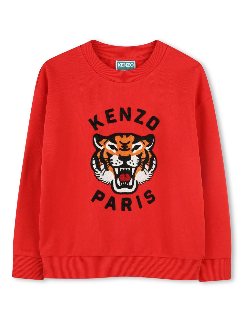 Kenzo Kids Sweater met geborduurde tijger Rood