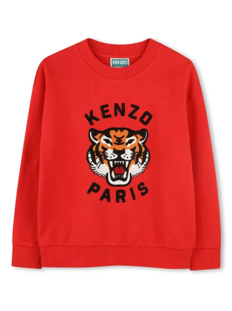 Kenzo Kids Felpa con ricamo Tiger Head
