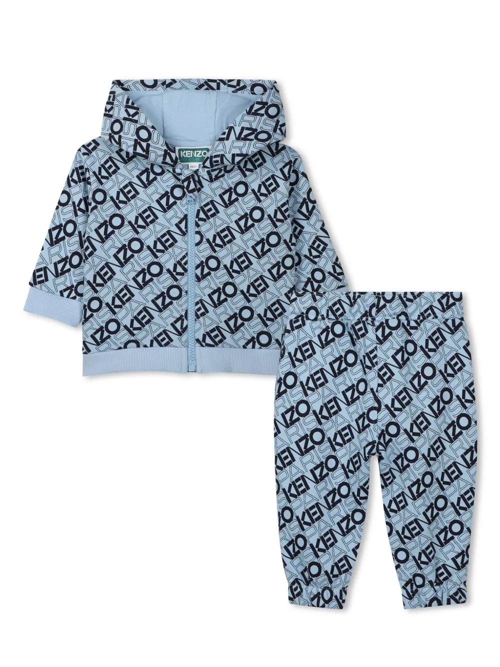 Kenzo Kids Trainingspak met logoprint Blauw