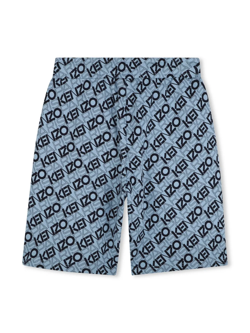 Kenzo Kids Trainingsshorts met logoprint - Blauw