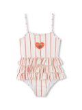 Kenzo Kids striped swimsuit - Neutrals