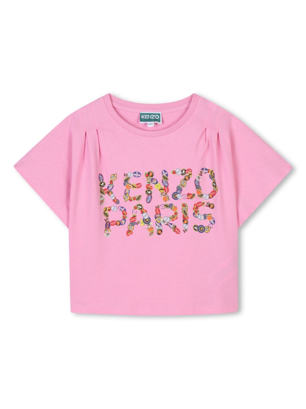 Kenzo Kids T-shirt met logoprint Roze