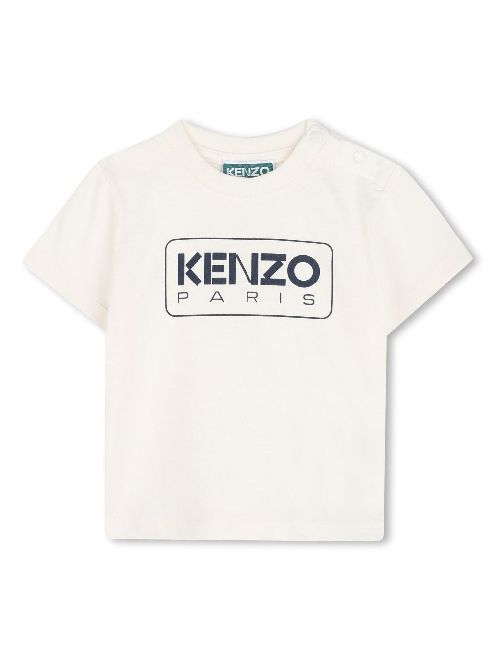 Kenzo Kids graphic print t-shirt - Neutrals