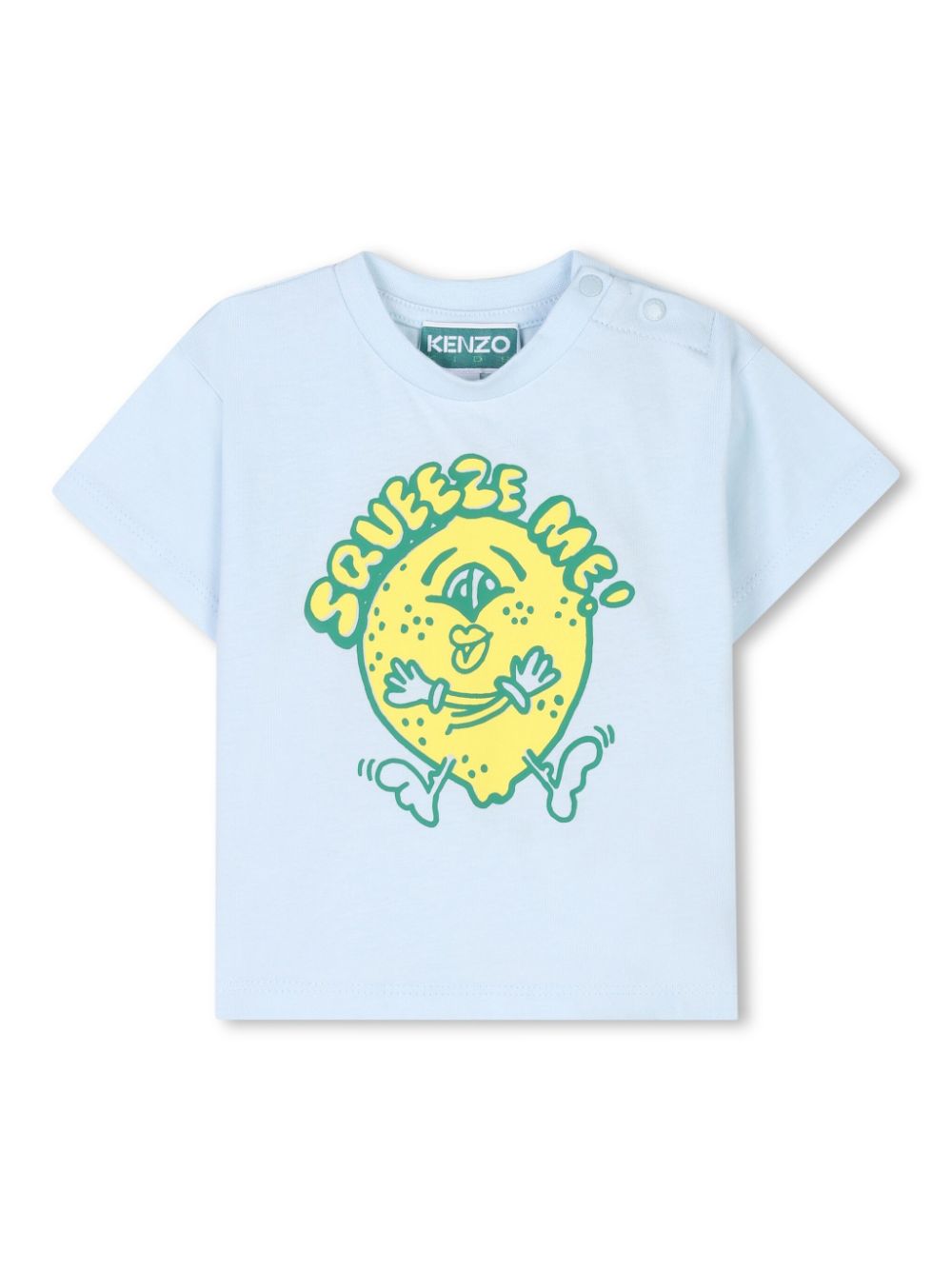 Kenzo Kids graphic print t-shirt - Blue