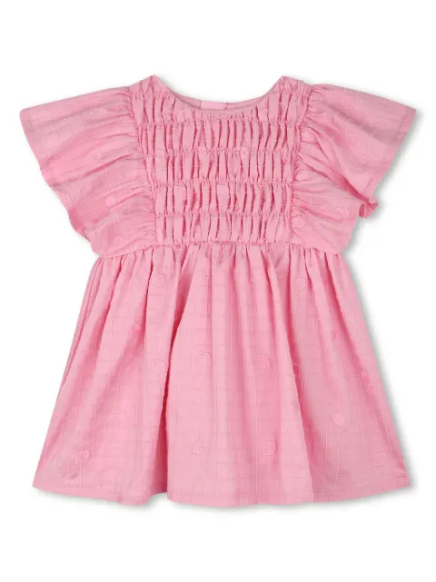 Kenzo Kids vestido con frutas bordadas